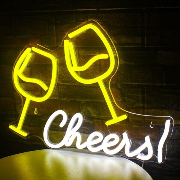 Bar LED Neon Light Cheers Night Light Acrylic Bar Wedding Club Party Office Room Bedroom Wall Decor Lamp Gift USB Powered - Image 3