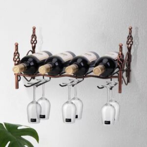 European wrought iron wine glass wine rack home living wine rack restaurant wall upside down wine glass rack WF3141559