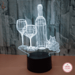 Exclusivo Luminária Winelover 3d