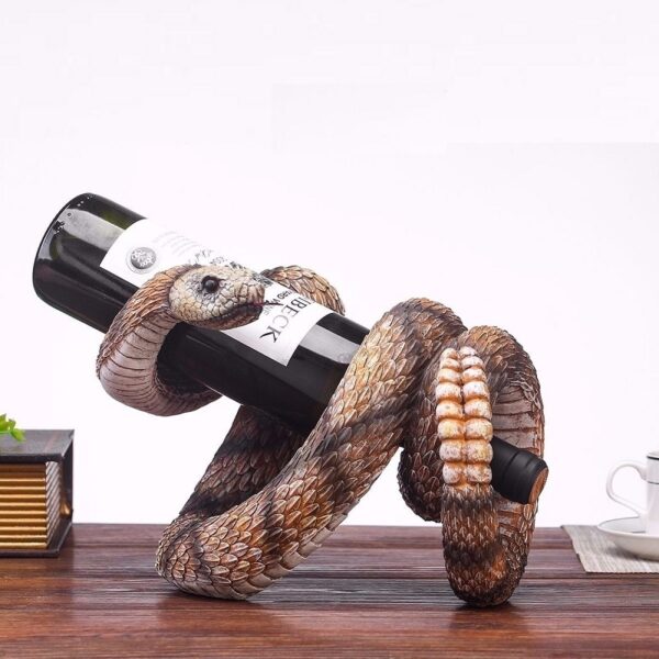 Red Wine Home Decoration Creative Cobra Resin Craft Home Decoration Furnishing Articles Halloween Decoration - Image 6