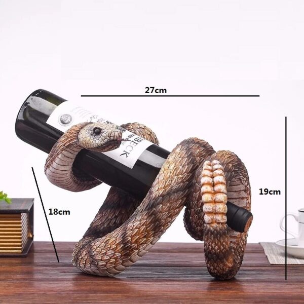 Red Wine Home Decoration Creative Cobra Resin Craft Home Decoration Furnishing Articles Halloween Decoration - Image 5