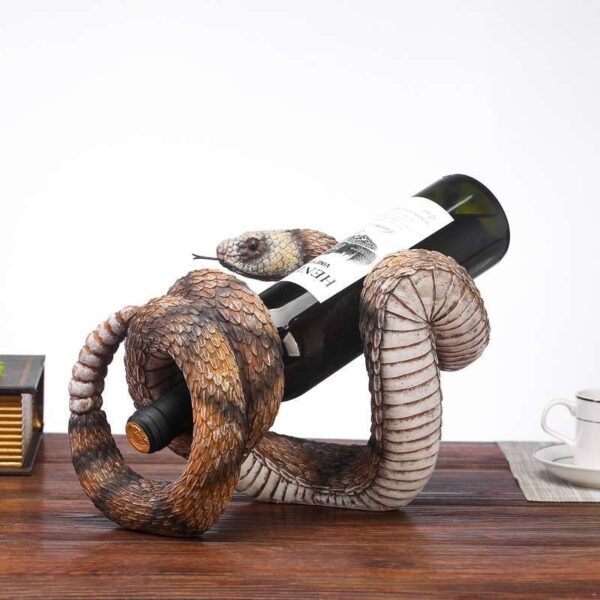 Red Wine Home Decoration Creative Cobra Resin Craft Home Decoration Furnishing Articles Halloween Decoration - Image 3