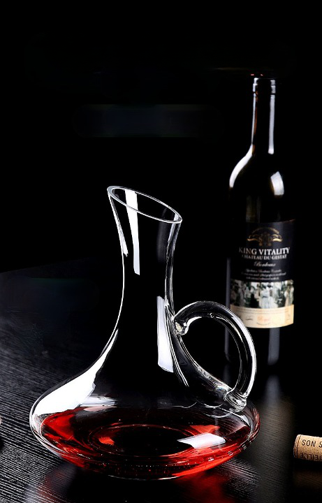 decanter alça de vidro