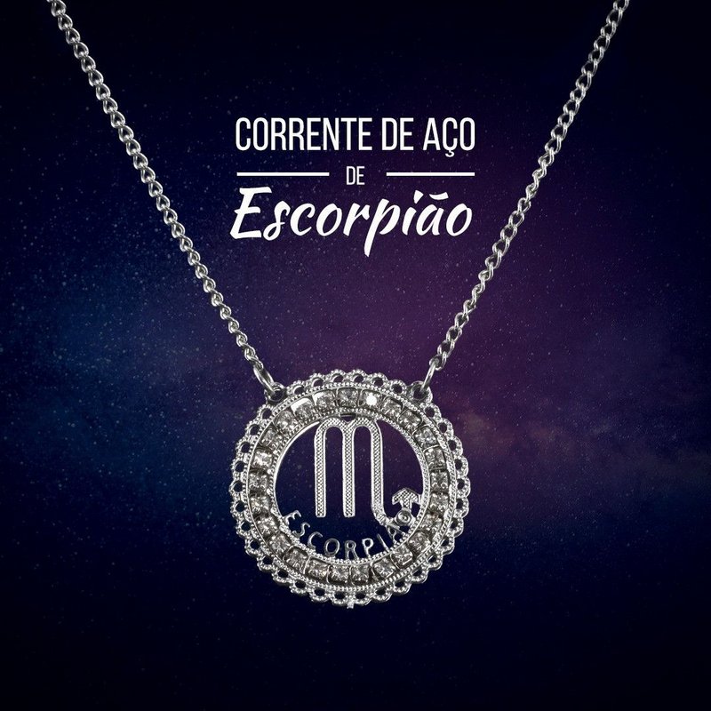 Exclusiva corrente signo de Escorpião