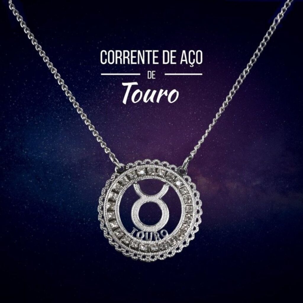 Corrente de Aço Signo de Touro