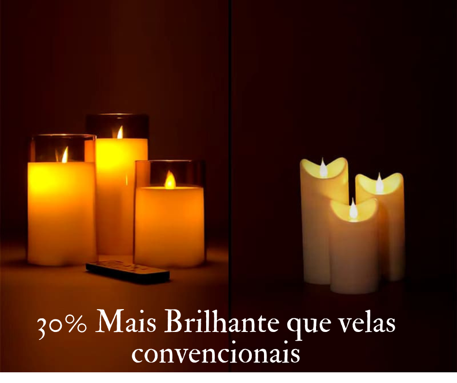 Lindo conjunto de velas digitais